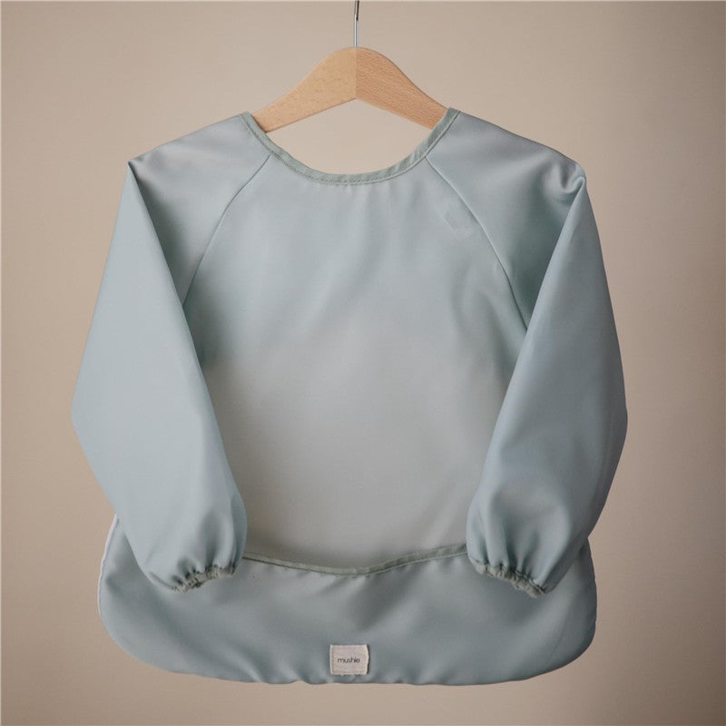 Mushie Long Sleeve Bib - Roman Green Image 2