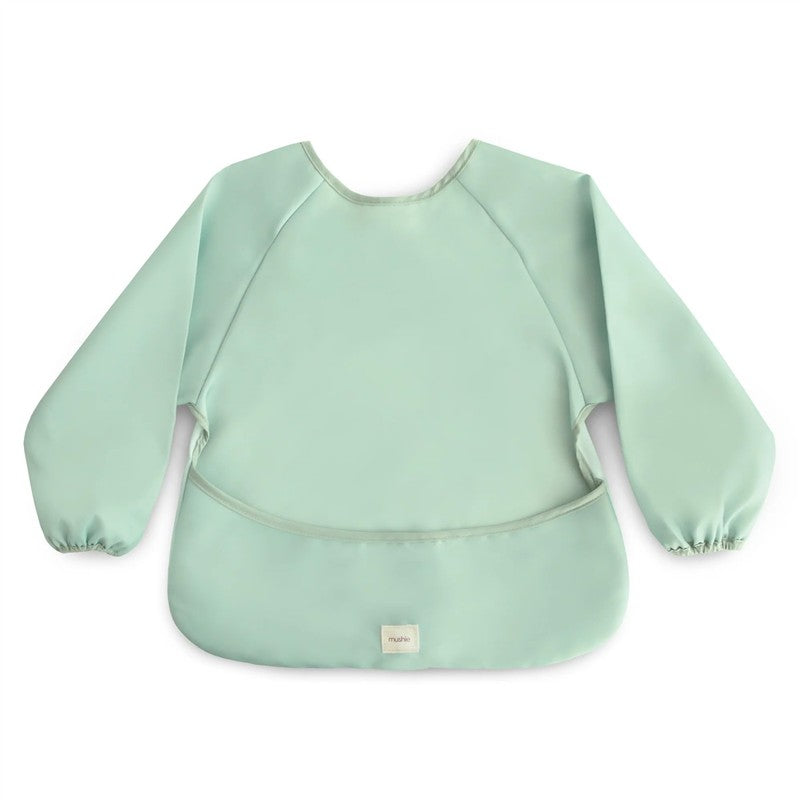 Mushie Long Sleeve Bib - Roman Green Image 4