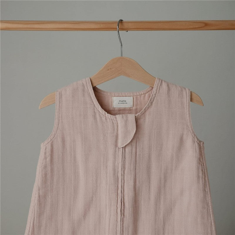 Mushie Muslin Sleep Bag - Blush Image 2