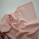 Mushie Organic Cotton Muslin Swaddle Blanket - Rose Vanilla Image 2