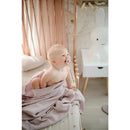 Mushie - Muslin Swaddle Blanket - Soft Mauve Image 3