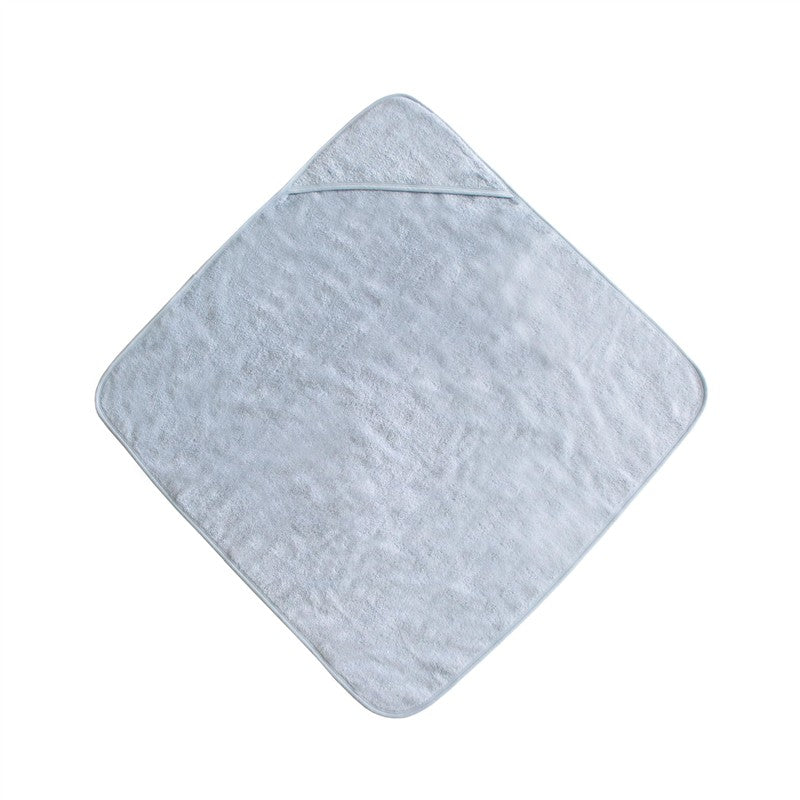 Mushie Hooded Towel - Baby Blue Image 2