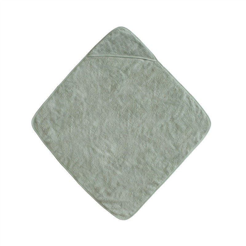 Mushie Hooded Towel - Moss Image 2