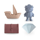 Mushie Pirate Mold Free Bath Play Set - 4 Pack Image 1