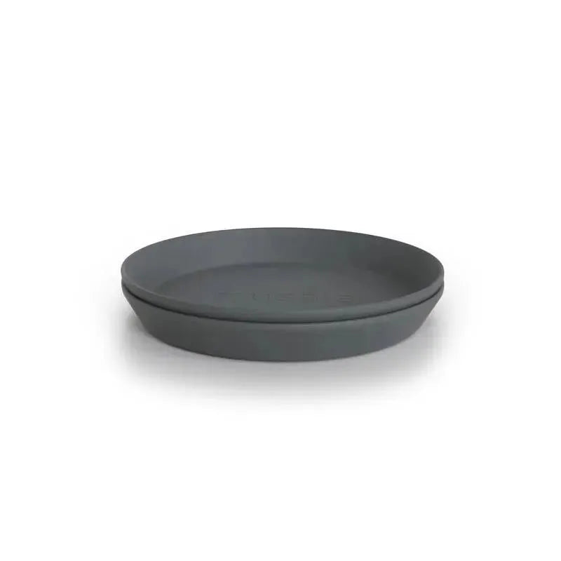 Mushie - Round Dinnerware Plates Set Of 2 (Smoke) Image 1