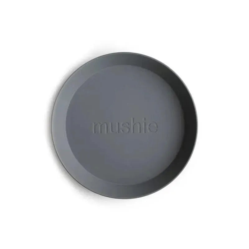 Mushie - Round Dinnerware Plates Set Of 2 (Smoke) Image 2