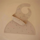 Mushie - Silicone Baby Bib, Adjustable Fit Waterproof, Bees Image 2