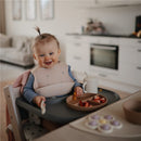 Mushie Silicone Baby Bib - Daisy Image 4