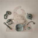 Mushie Silicone Baby Bib - Dinosaurs Image 6