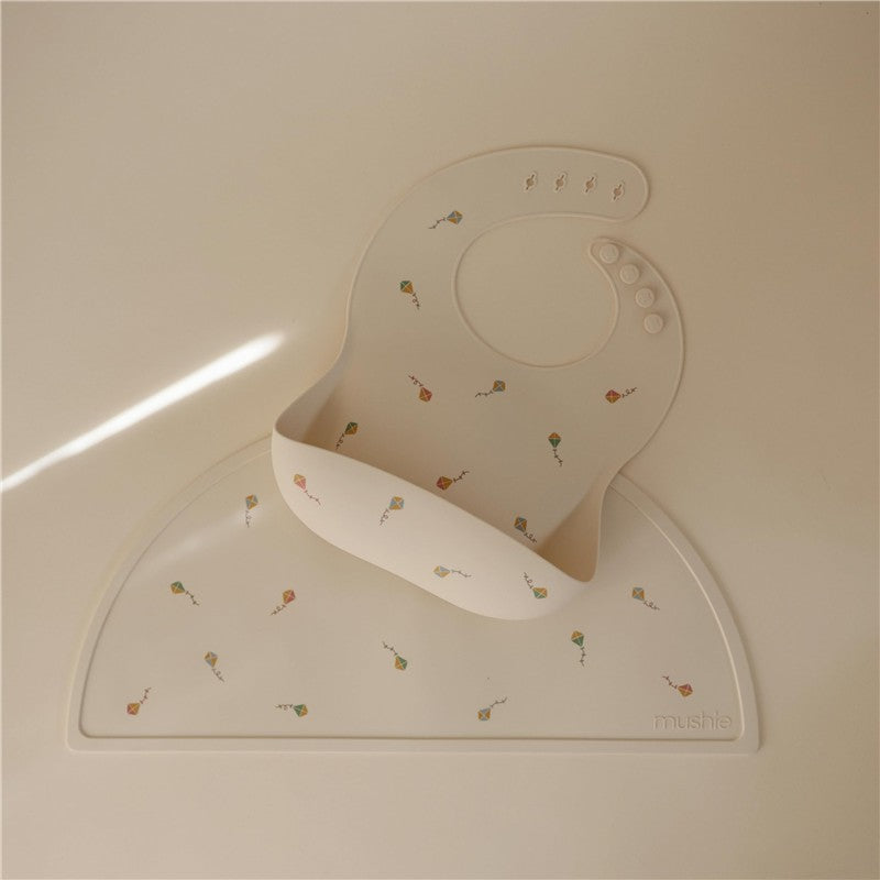 Mushie Silicone Baby Bib - Kites Image 3