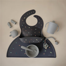 Mushie Silicone Baby Bib - Planets Image 2