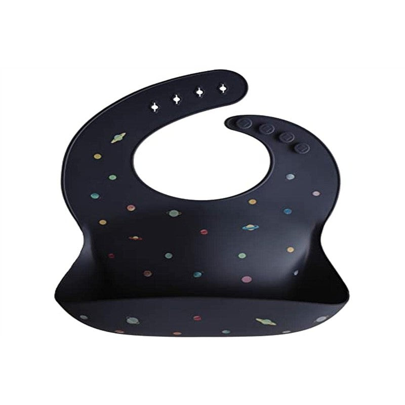 Mushie Silicone Baby Bib - Planets Image 4