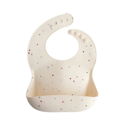 Mushie Silicone Baby Bib - Stars Image 1