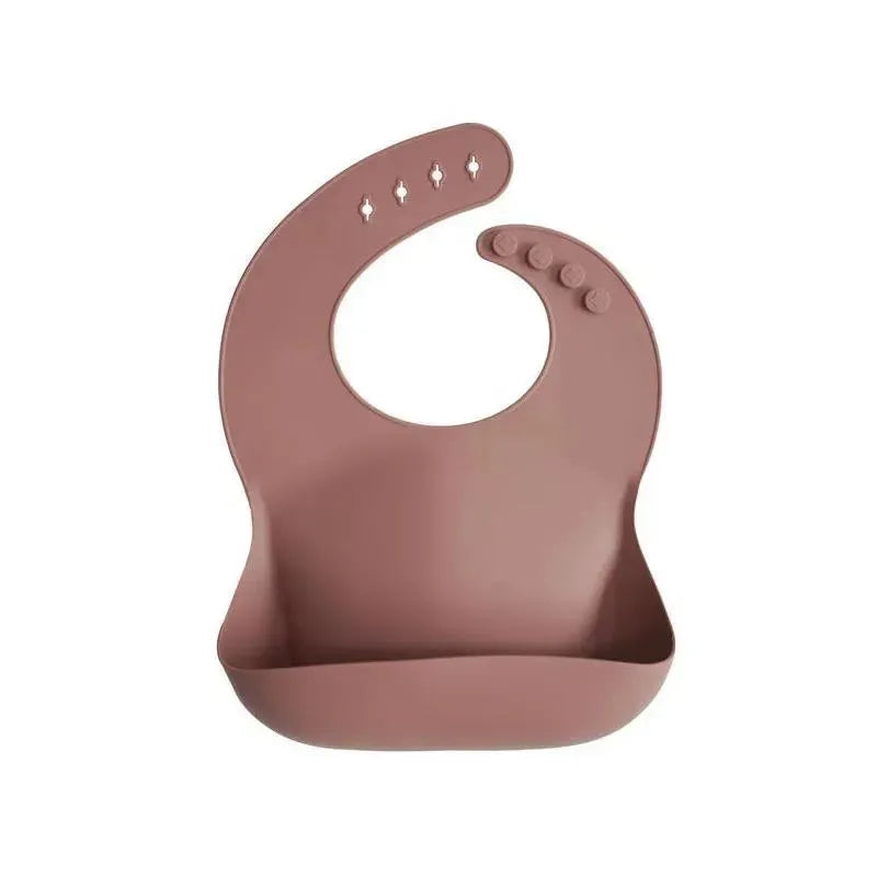 Mushie - Silicone Baby Bib - Woodchuck Image 1