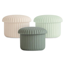Mushie - Silicone Baby Food Containers Green Combo Image 1