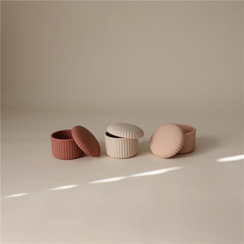 Mushie - Silicone Baby Food Containers Pink Combo Image 2