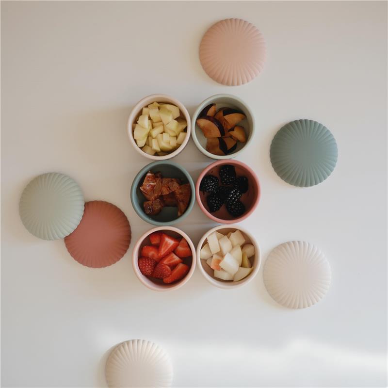 Mushie - Silicone Baby Food Containers Pink Combo Image 4
