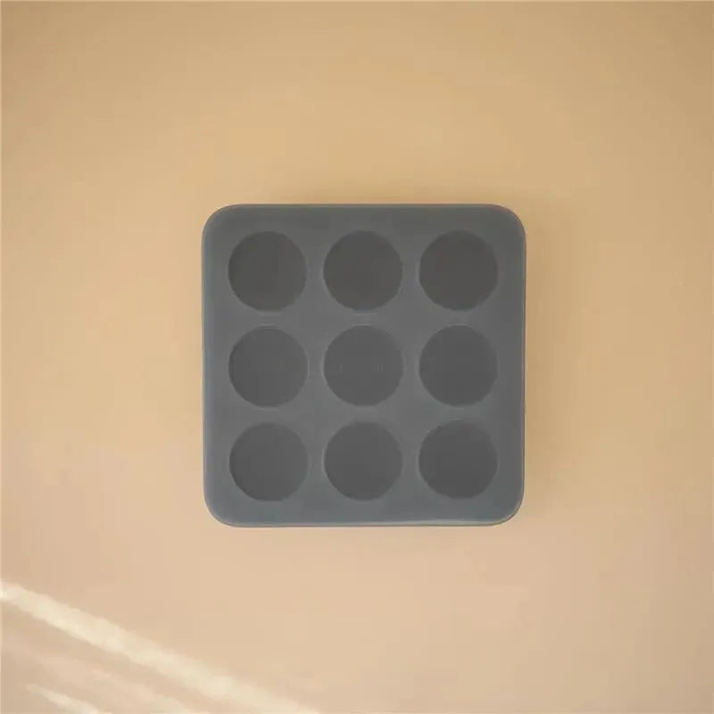 Mushie - Silicone Baby Food Freezer Tray with Lid, 9 Cups 1.5oz, Tradewinds Image 3