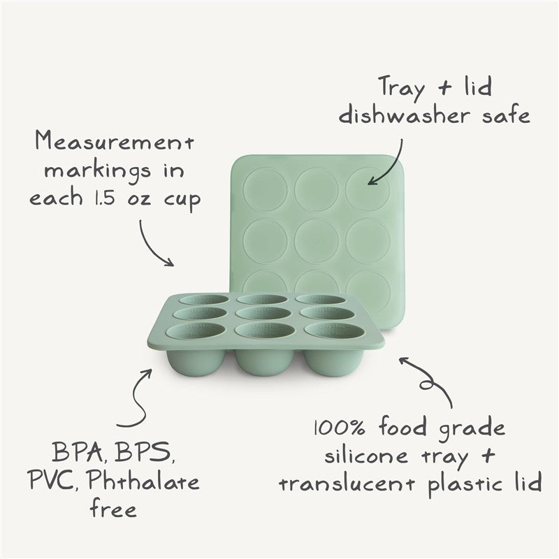 Mushie Baby Food Freezer Tray - Tradewinds Image 9