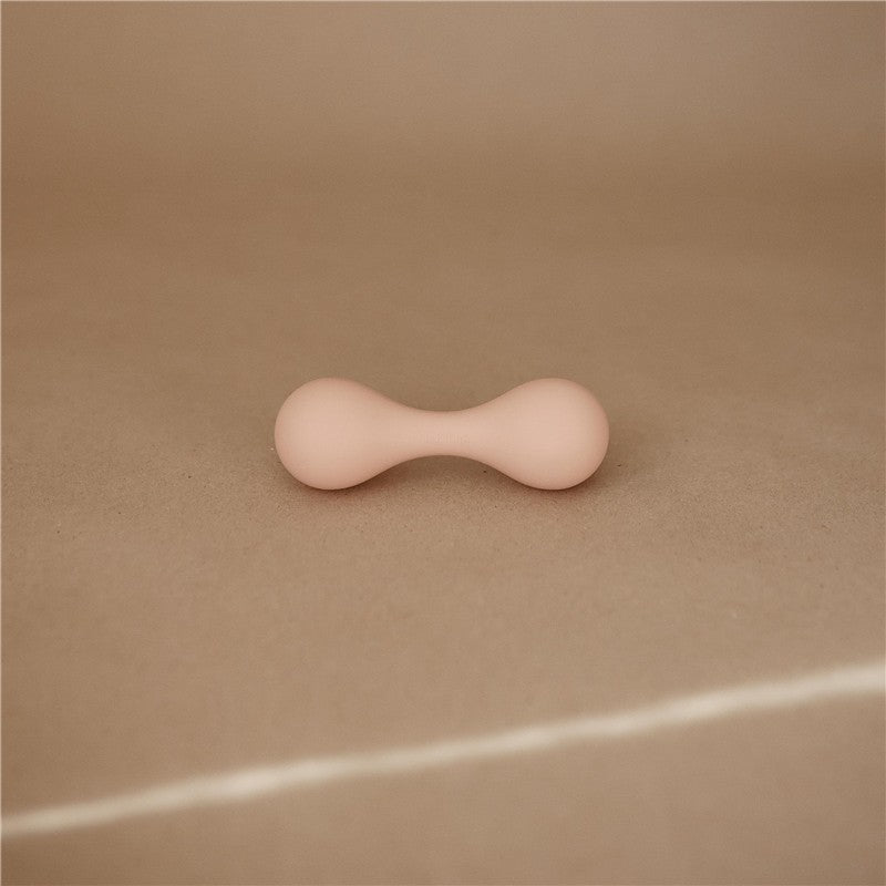 Mushie Silicone Baby Rattle Toy - Blush Image 2