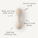 Mushie Silicone Baby Rattle Toy - Shifting Sand Image 9