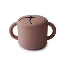 Mushie - Silicone Baby Snack Cup - Cloudy Mauve Image 1