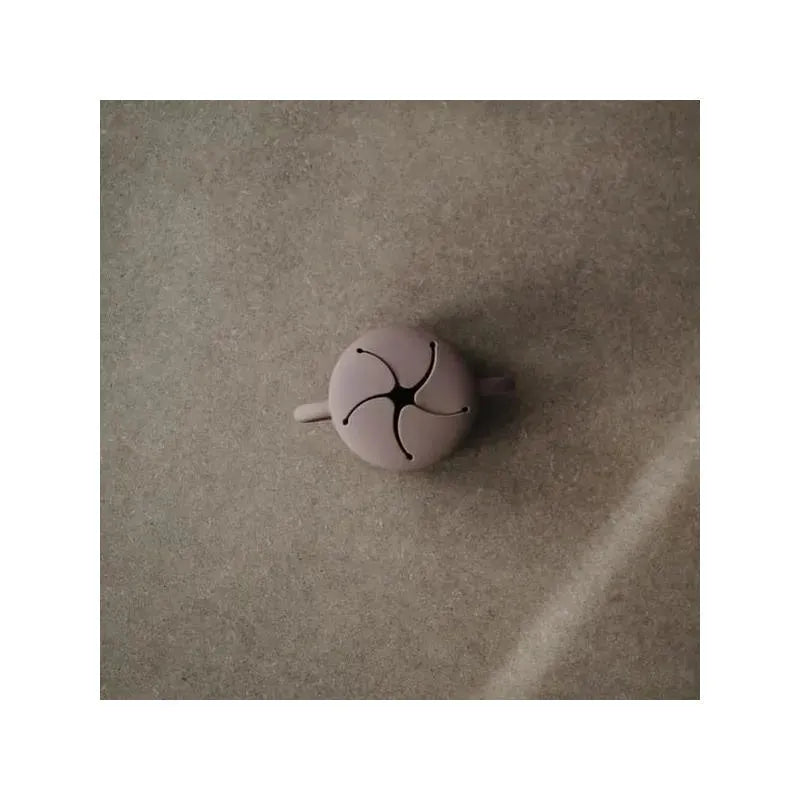 Mushie - Silicone Baby Snack Cup - Cloudy Mauve Image 6