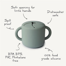Mushie Silicone Snack Cup - Natural Image 2
