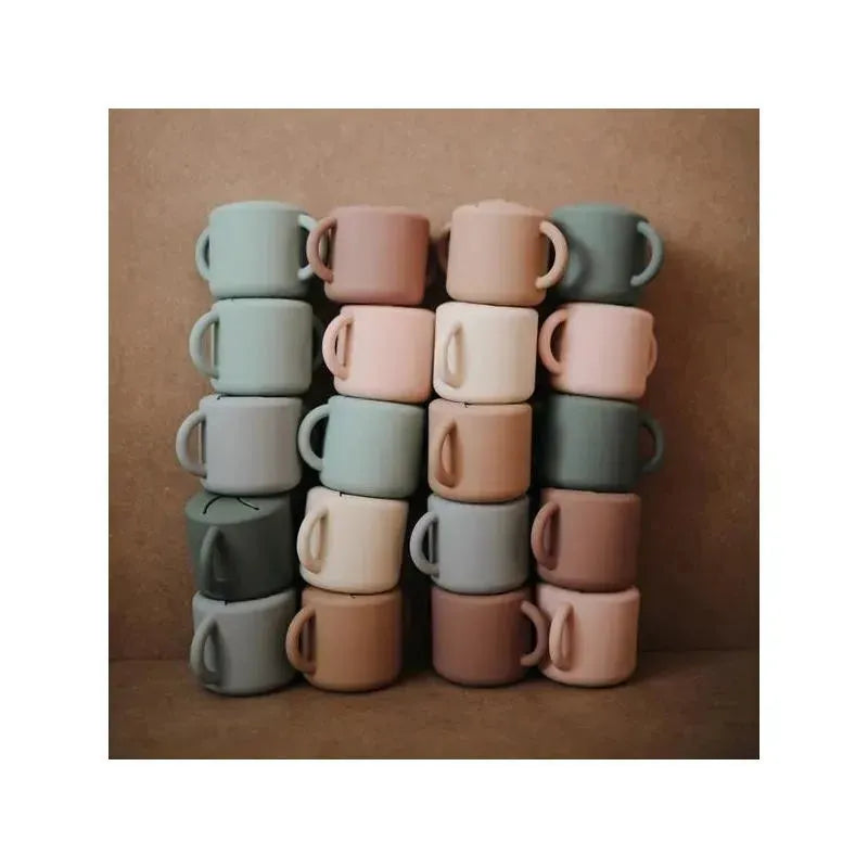 Mushie - Silicone Baby Snack Cup - Natural Image 4