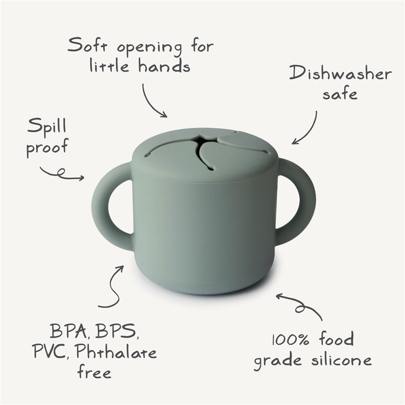 Mushie - Silicone Baby Snack Cup, Shifting Sand Image 2