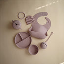Mushie Silicone Suction Bowl - Soft Lilac Image 3