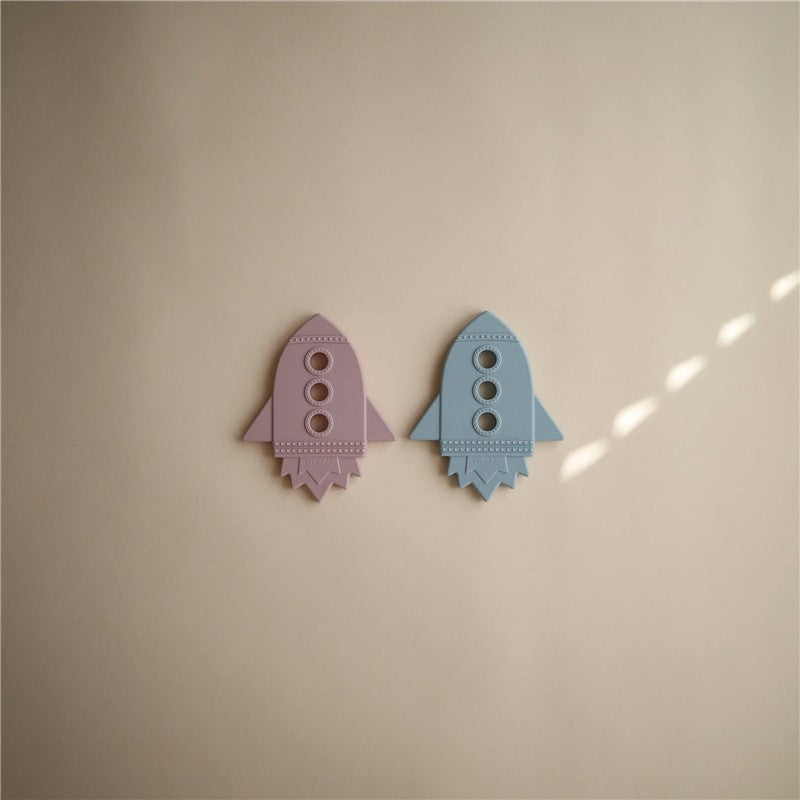 Mushie Silicone Rocket Teether - Cloud Image 2