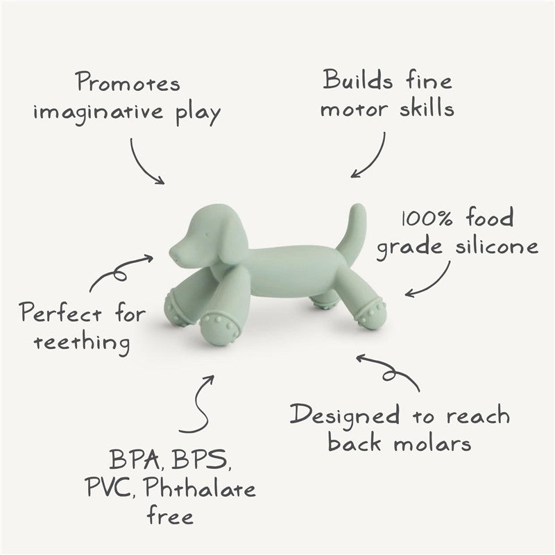 Mushie Dog Figurine Teether Image 8