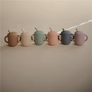 Mushie Silicone Training Cup + Straw - Blush Image 4