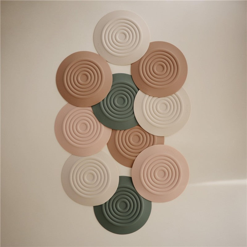 Mushie Silicone Drain Stopper 2-Pack - Blush/Shifting Sand Image 7