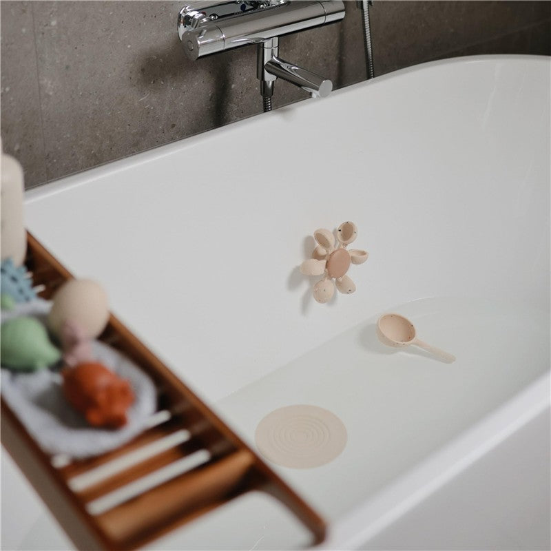 Mushie Silicone Drain Stopper 2-Pack - Cambridge Blue/Shifting Sand Image 6