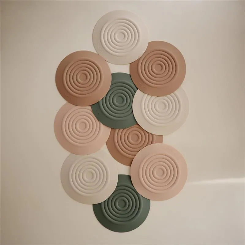 Mushie - Silicone Drain Stopper 2-Pk, Dried Thyme/Shifting Sand Image 3