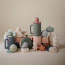 Mushie Silicone Drain Stopper 2-Pack - Dried Thyme/Shifting Sand Image 6