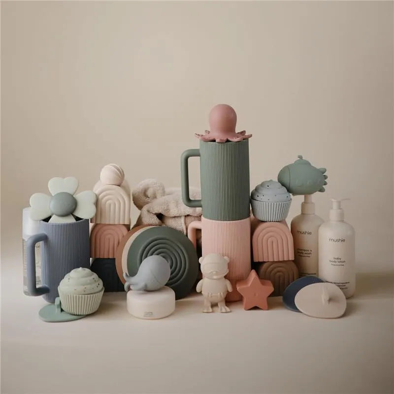 Mushie - Silicone Drain Stopper 2-Pk, Natural/Shifting Sand Image 5