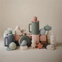 Mushie - Silicone Drain Stopper 2-Pk, Natural/Shifting Sand Image 5