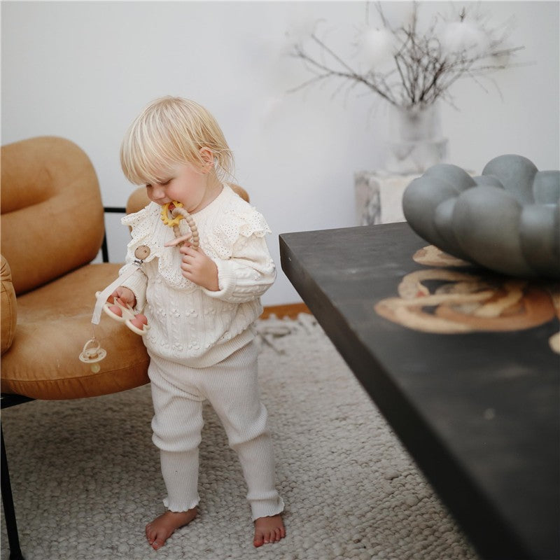 Mushie Silicone Nature Teething Ring Image 7