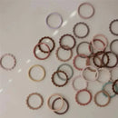 Mushie Silicone Pearl Teether Bracelets Linen/Peony/Pale Pink Image 9