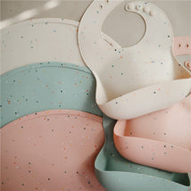 Mushie Silicone Placemat - Cambridge Blue Confetti Image 2