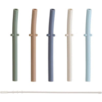 Mushie - Silicone Replacement Straws, Forest Image 1