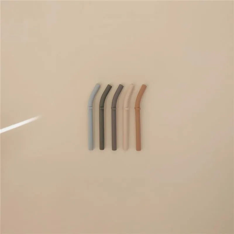 Mushie - Silicone Replacement Straws, Petal Image 4