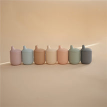 Mushie Silicone Sippy Cup - Powder Blue Image 2