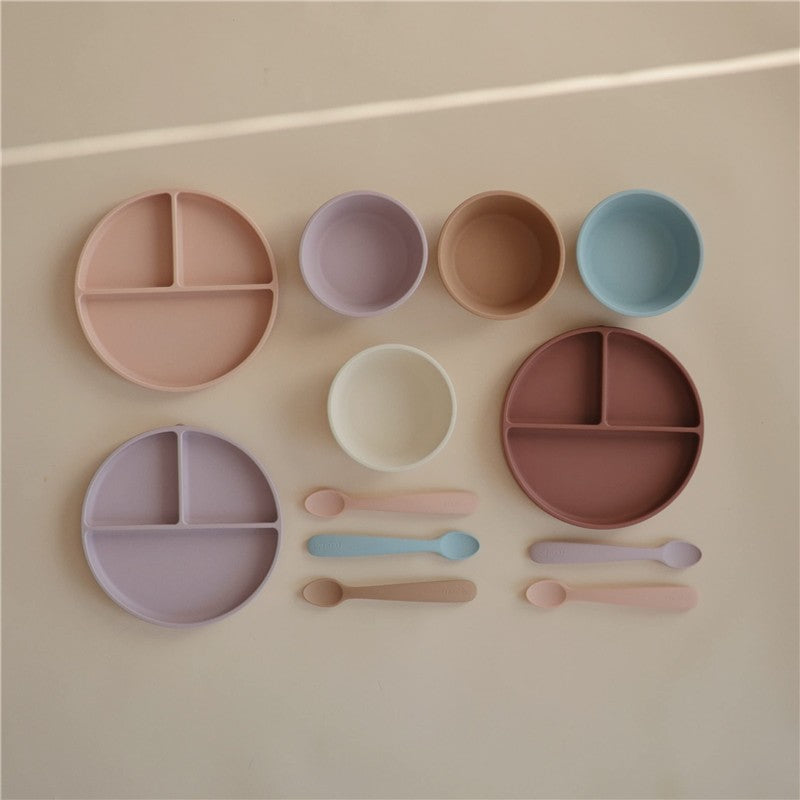 Mushie Silicone Suction Bowl - Cloudy Mauve Image 6