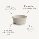 Mushie Silicone Suction Bowl - Cloudy Mauve Image 8