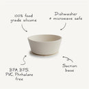 Mushie Silicone Suction Bowl - Natural Image 3