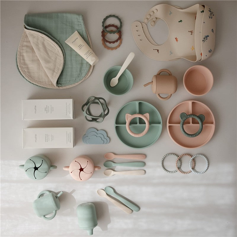 Mushie Silicone Suction Bowl - Blush Image 7